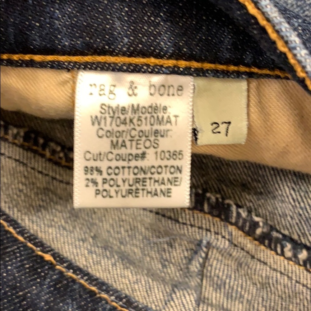 Rag & Bone Distressed Jeans Size 27 - Picture 3 of 8